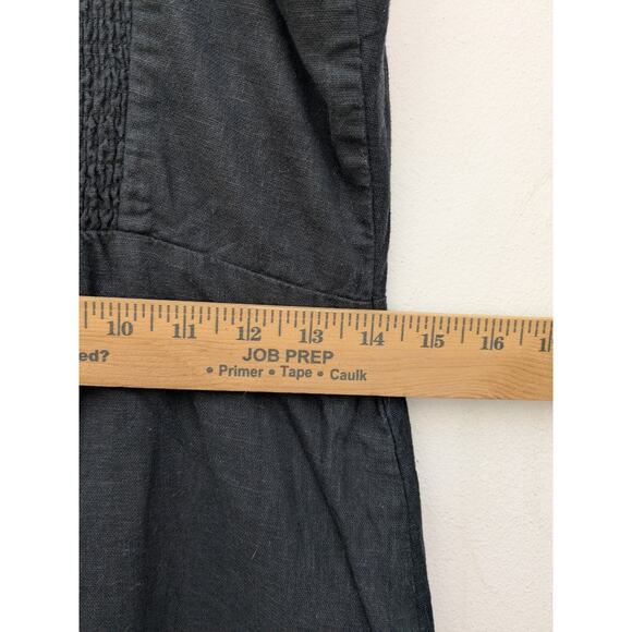 Abercrombie & Fitch Womens Mini Dress Wide Strap Back Smocked Black Size Medium - Picture 6 of 13